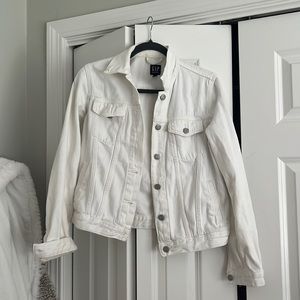 White jean jacket